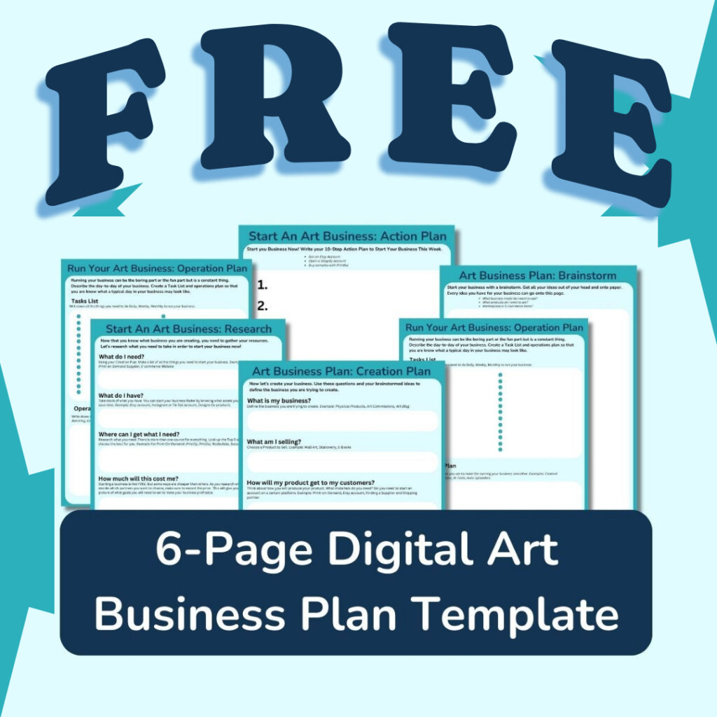 digital art business plan free